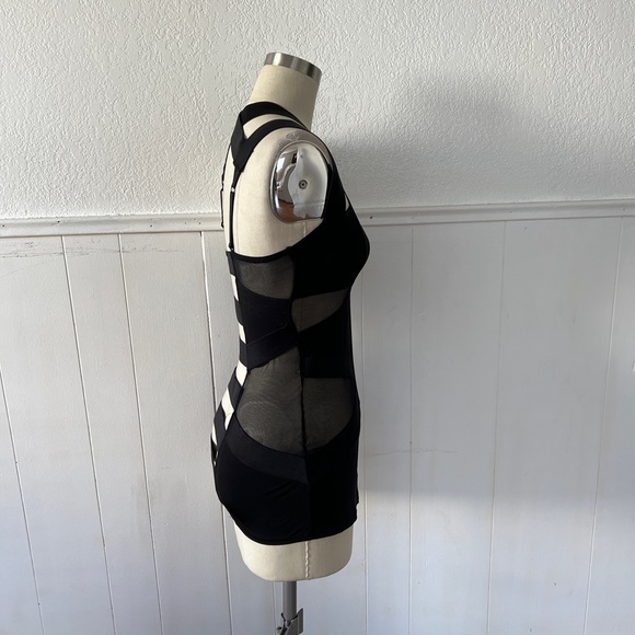 Vintage Seductive Y2K bandage goth Helmut newton teddy top S - Picture 6 of 8